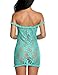 Avidlove Women Sexy Babydoll Lingerie Set Lace See-through Nightwear Green M