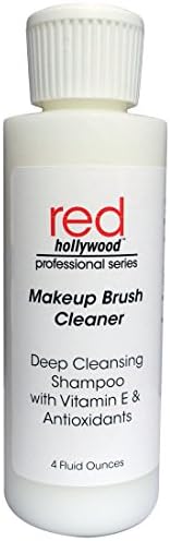 Red Hollywood Makeup Brush Sponge Cleaning Shampoo, 4oz