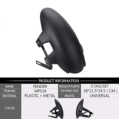 Aneil Universal Motorcycle Rear Wheel Fender,Black Plastic Mud Guard Mud Flap Splash Guard for Motorcycle Electric Vehicle - Thumbnail 3