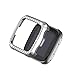 Bayite Case Compatible with Fitbit Versa, Lightweight Plastic Plated Color Full Cover Bumper Protective Frame Screen Protector Bling Diamonds, Silver