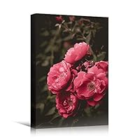 Canvas Wall Art Pink Petal Close Up Bedroom Close Up Colorful Floral Multicolor Petal Photography Romantics - 12x18 inches