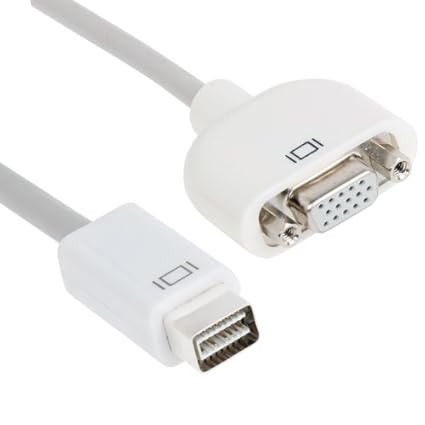 Puerto Mini DVI a VGA Cable adaptador para Apple Mac iMac Macbook ...