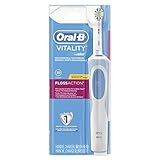 Oral-B Vitality FlossAction Rechargeable Battery Electric Toothbrush with Replacement Brush Head and Automatic Timer, Powered by Braun