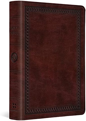 ESV Thinline Bible, Red Letter (TruTone, Mahogany, Border Design