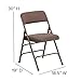 Flash Furniture HERCULES Series Curved Triple Braced & Double Hinged Beige Fabric Metal Folding Chair