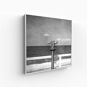 Canvas Wall Art for Living Room, Bedroom Monochrome Building Framed Canvas Prints for Home Decoration Ready to Hang - 16x16 inches