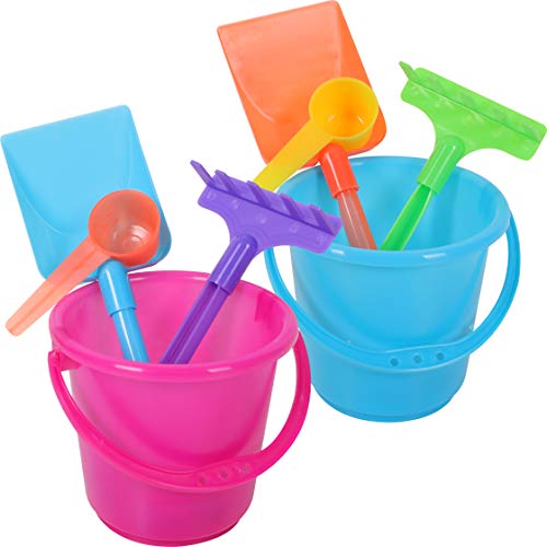 Narwhal Novelties Sandbox Toys (24-Pack) Beach Toys, Sand Toys for Kids