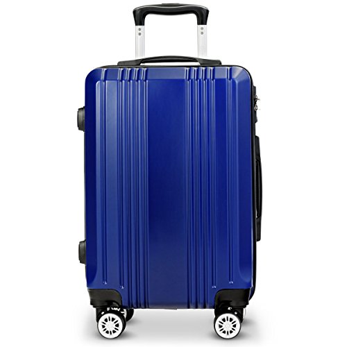 Goplus Luggage 3 Piece Set Expandable Lightweight Hardside Suitcase for