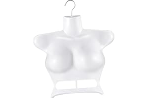 KiBcsLic Torso Hanging Mannequin Female Mannequin Hanger Half Body Display Clothing Display Rack Dress Form for Centerpieces,