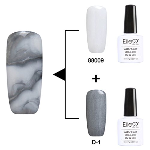 Elite99 2PCS Soak Off UV LED Dizzy Color Changeable Gel Polish Nail Art Varnish 10ml 88009 + Base Color Gel ( D-1 ) Elite99 2PCS Soak Off UV LED Dizzy Color Changeable Gel Polish Nail Art Varnish 10ml 88009 + Base Color Gel ( D-1 )