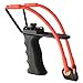 Professional Adjustable Hunting Steel Slingshot/Catapult by TigerSlingshots Rubber Bands, Launcher with Ergonomic Molded Handle Grip- 100% Tested (Contain Steel Ball)