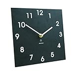 Bosmere W425 Eco Indoor/Outdoor Recycled Wall Clock, Black