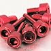 Aluminium Fuel Cap Kit Special Honda Red