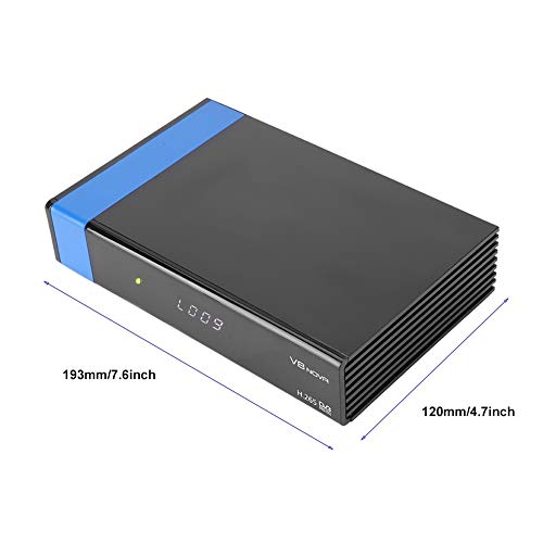 Eboxer Digital Satellite TV Receiver DVB-S2 Tuner with Remote Control Built-in WiFi Module Support DLNA, SAT to IP Support Web TV, IPTV, YouTube, Youporn, Redtube (us Plug)