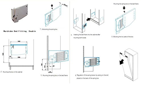 package send dubai to a Bed Murphy Hardware DIY Mechanism Kit Springs Wall package send dubai to a Bed Murphy Hardware DIY Mechanism Kit Springs Wall