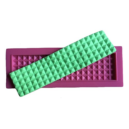 Anyana wide edible rhinestone Baking Molds Spike RIVET Silicone Fondant molds Pyramid Cone Cake Decorating Tools Gumpaste punk cupcake topper decorations vintage resin Clay Chocolate Candy Molds - Thumbnail 3