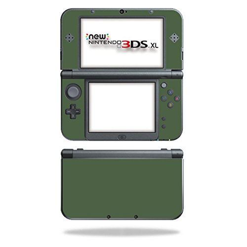 MightySkins Skin Compatible with Nintendo 3DS XL (2015) - Solid Olive | Protect…