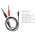 Oscilloscope Probe, KKmoon Digital Oscilloscope Probe MCX Replaceable Test Hook Probes Cable for Mini DSO Nano Quard DSO201 DSO203 DS201 DS203 VC101 VC102 DSO112A