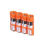 Storacell Powerpax AA Battery Caddy, Orange