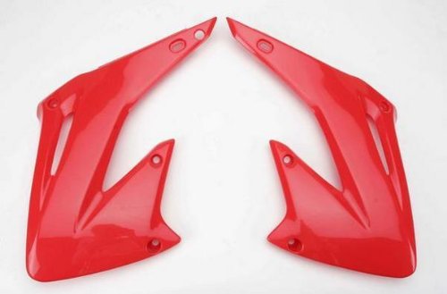 UFO Plastics Radiator Cover Red for Honda CR 125R 250R 02-07