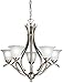 Kichler 2020NI Dover Chandelier 5-Light, Brushed Nickel