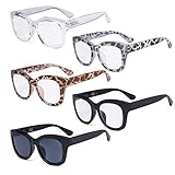 Eyekepper 5 Pack Oversized Reading Glasses - Retro
