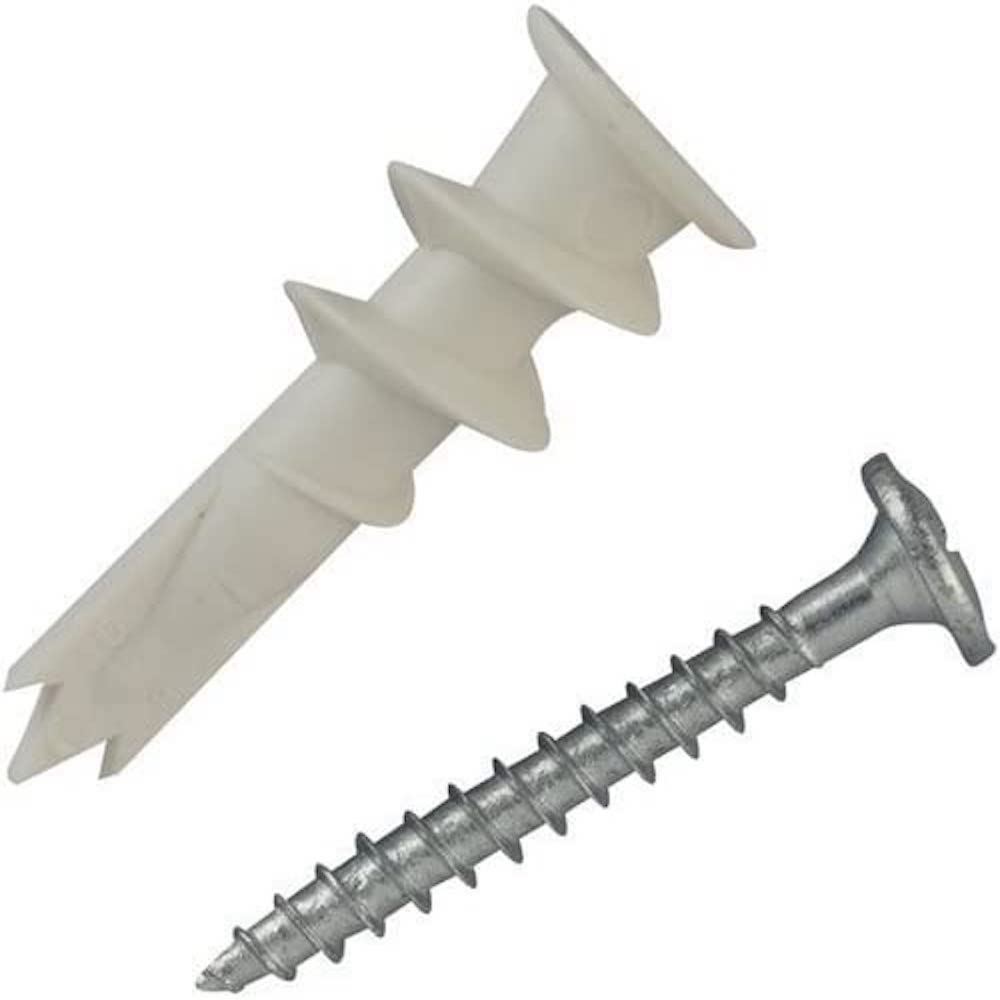fischer 503074 PDN Nylon Self Drill Wall Fixing with Screw, Pack of 25