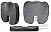 Space Hax Tailbone Cushion For Back Pain, Sciatica, Hemorrhoid, Coccyx Or Tailbone Seat Cushion and General Back Pain Relief (New Design, Anti-Slip Bottom) (Travel Bag) (Dark Grey)