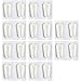 TOODOO 10 Pairs Silicone Nose Pads for Eyeglasses Stick on Anti Slip Nose Pieces for Glasses Soft Silicone Adhesive Eyeglass Transparent Drop Shape