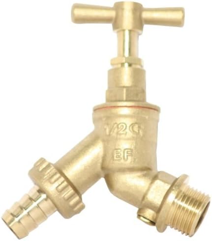 Plumb-Pak Hose Union BibTap 1/2inch Male x 3/4inch Male with Double Check Valve by Plumb Pak