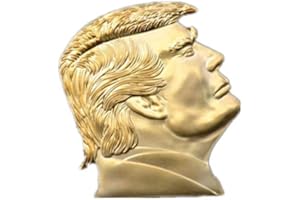 WOOER President Trump Head Sculpture Commemorative Badge Collection Coin