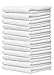 Coney Island Cotton Premium Quality Hand Towels for Salon, Spa, Gym and Sports, Super Soft, Pack of 12,White, 16x26 inches