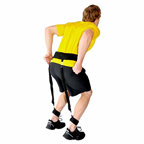SPEEDSTER® Quicker Hands Faster Feet ** PADDED WAIST BELT FITS UP TO 52" WAIST - 2 MEDIUM RESISTANCE SAFETY SLEEVE CORDS - 2 ANKLE/WRIST CUFFS **