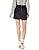 kensie Women's Stretch Suede Skirt with Lace Up Side