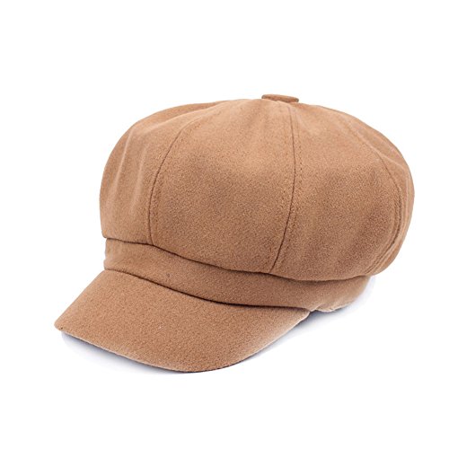 Ladies Newsboy Cabbie Beret Cap Bakerboy Visor Peaked Winter Ivy Flat Hat for Women