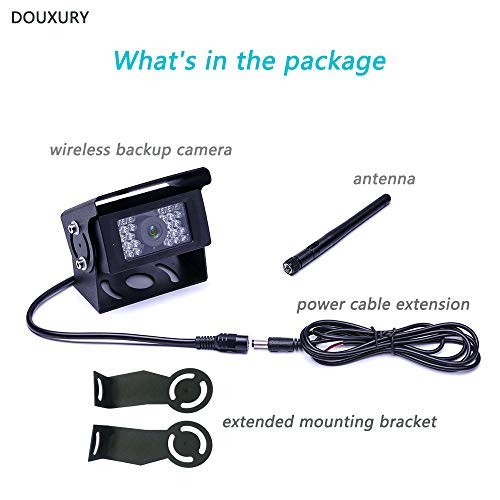 Wireless Backup Camera for RV, Camper, Trailer, Truck, Motor Home and More Douxury Upgraded Night Vision Wide View Angle Waterproof WIFI Rear View Camera with APP for IOS, Android Phone,Pad, Tablet - Thumbnail 7