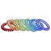 Munchables Sensory Chew Bracelets - Coil Fidget Toys (Rainbow - Set of 7)