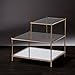 SEI Furniture Knox Mirrored 3-Tier Stair Step Accent Table, 20.5