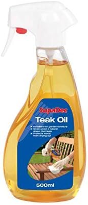 Teak Oil Trigger Bottle - Ideal for Garden Furniture - 500ml by Supadec