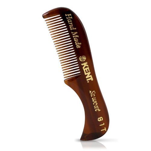 Kent - 73 mm Fine Toothed Moustache and Beard Comb Model No. 81T, Large (3-Pack)
