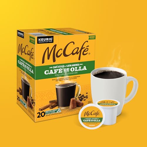 MCCAFE CAFE STYLES OF LATIN AMERICA CAFE DE OLLA, KEURIG SINGLE SERVE K-CUP COFFEE PODS, 20 COUNT