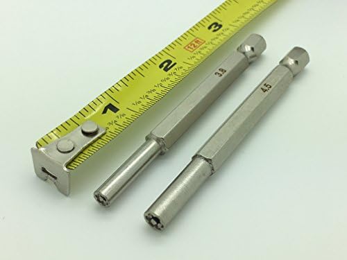 TBGS Extra Long Steel Set of 3.8mm &amp; 4.5mm Screwdriver Security Game Bits for Virtual Boy, Nintendo NES, SNES, N64, GameBoy, and GameCube