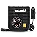 SUAOKI DC 12V Portable Mini Air Compressor Tire Inflator - 3 Nozzle Adaptors 4'' Air Hose, 9.84ft Cord with Cigarette Plug Pump to 120 PSI for Tires Balls and Inflatable Objects Black