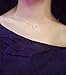 Tanyoyo Zircon Water Drop Wine Glass Pendant Necklace, 14k White Gold Plated