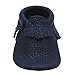 Mejale Baby Soft Soled Leather Moccasin Tassel Slip-on Newborn Infant Toddler Shoes Pre-walker