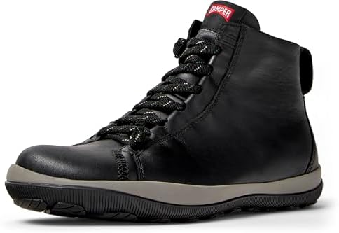 NEW CAMPER men\'s tyre lace-up ankle boots in dark blue Tyre Blue Ankle Boots for Men - Autumn / Winter collection  main image 3