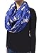Lina & Lily Unicorns Print Women's Girls Infinity Scarf Lightweight (Navy Blue)