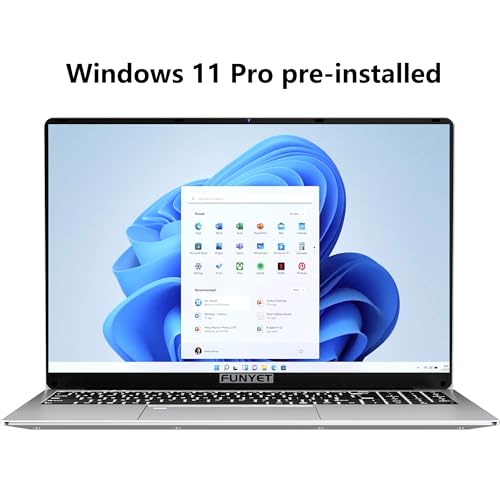 FUNYET Laptop Computer, Gaming Laptops 2025 Windows 11 Pro, 16 Inch Lap Top PC, 16GB RAM 1TB SSD, Intel 12th Gen N100 Processor(up to 3.4GHz), Backlit Keyboard, Fingerprint Unlock, FHD 1920 * 1200