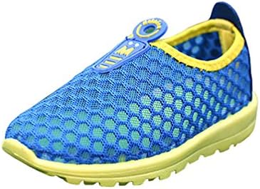 Swaroser Unisex Spring and Summer Light Weight Running Sneakers Net Cross Shoes Toddler and Little Kids Shoes Inner Length 17cm Fit for about 5-6Year Kids Blue Color