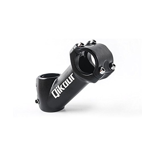 MTB Stem 31.8 90mm 45 Degree Bike Stem Wake Mountain Bike Stem Short Handlebar Stem for Most Bicycle, Road Bike, MTB, BMX, Fixie Gear, Cycling (Aluminum Alloy, Lightweight, Black)